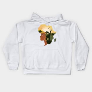 Feminist design for mother africa Kids Hoodie